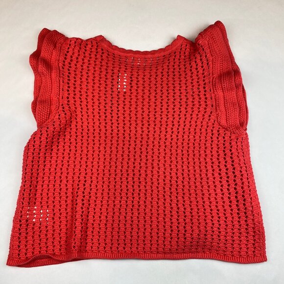 NWT Gap Crochet Flutter Sleeve Top Women's Size XL - Picture 4 of 12